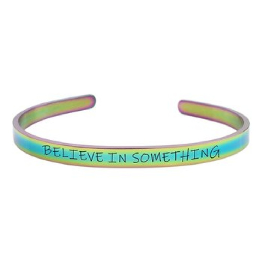 4/$12 Believe In Something' Cuff Bracelet